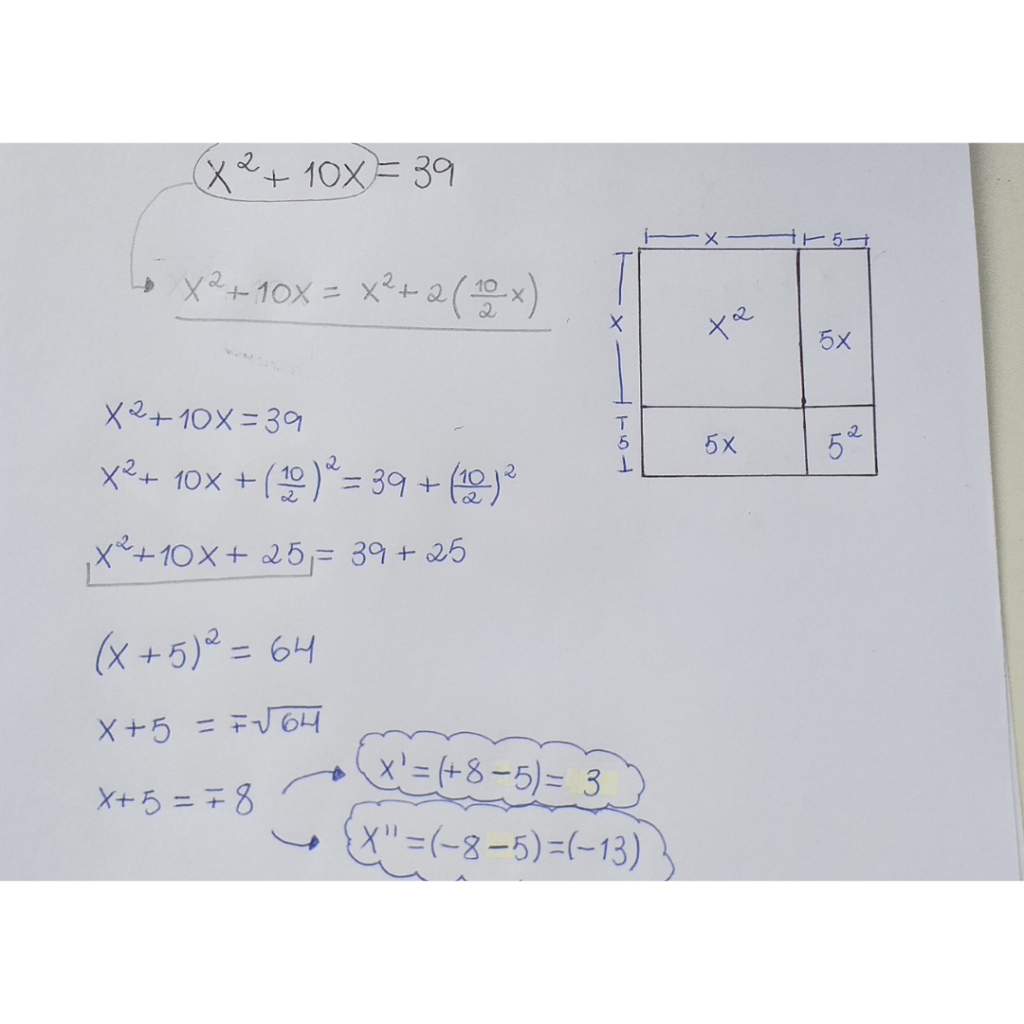 Material Resolução 2ºgrau Método Completar Quadrados PDF, PDF, Equação  quadrática